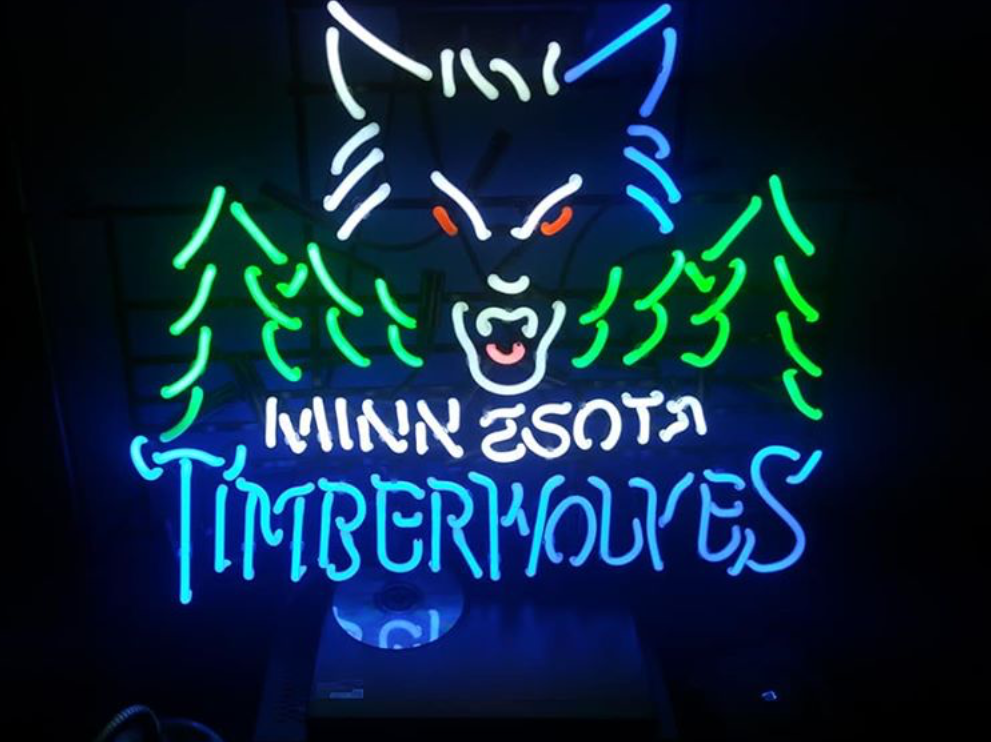 Custom Minnesota Timberwolves NBA Sports Neon Sign Tube Neon Light