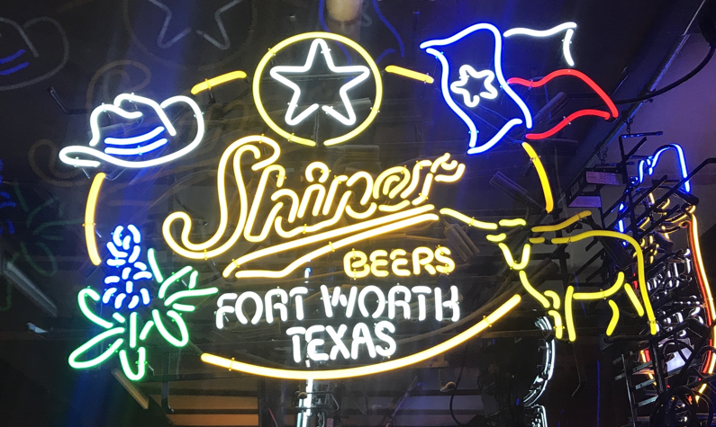 Custom Shiner Beer Fort Worth Texas Neon Sign Tube Neon Light