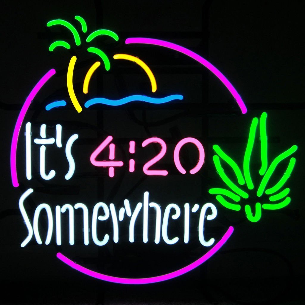 Custom It'S 4:20 Somewhere Neon Sign Tube Neon Light