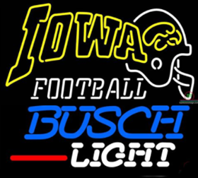 Custom Busch Light Iowa Football NFL Sports Neon Sign Tube Neon Light