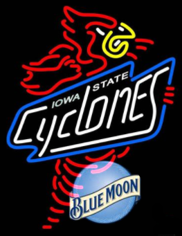 Custom Blue Moon Iowa Cyclones Neon Sign Tube Neon Light
