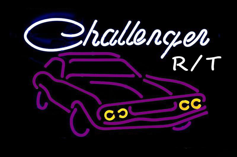 Custom Big Dodge Challenger R/T Neon Sign Tube Neon Light