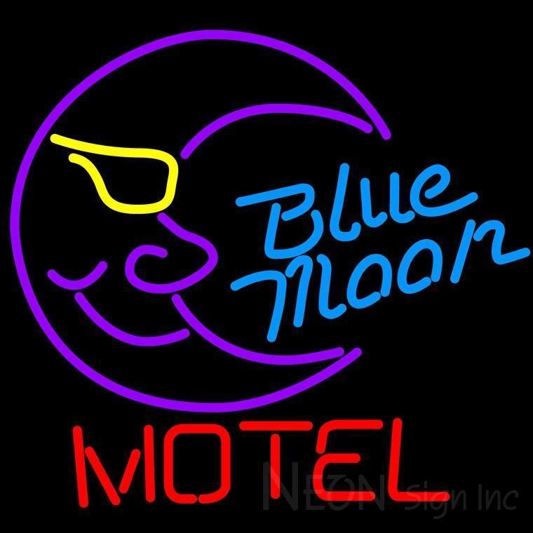 Custom Blue Moon Motel Hotel Neon Sign Tube Neon Light