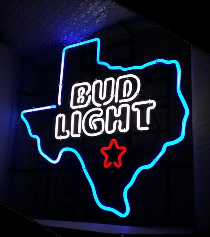 Custom Bud Light Texas Neon Sign Tube Neon Light