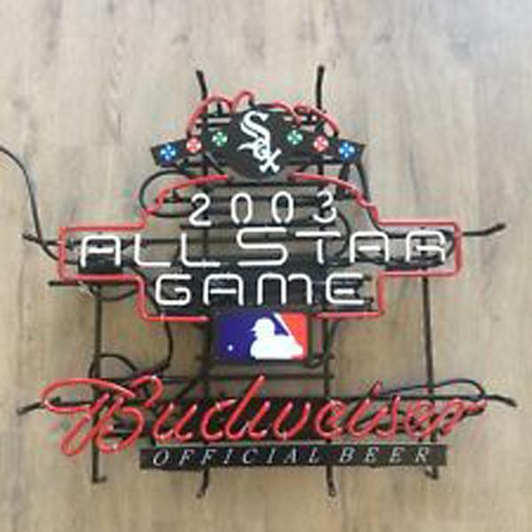 Custom Budweiser 2003 All Star Game Chicago White Sox Neon Sign MLB Sports Neon Light