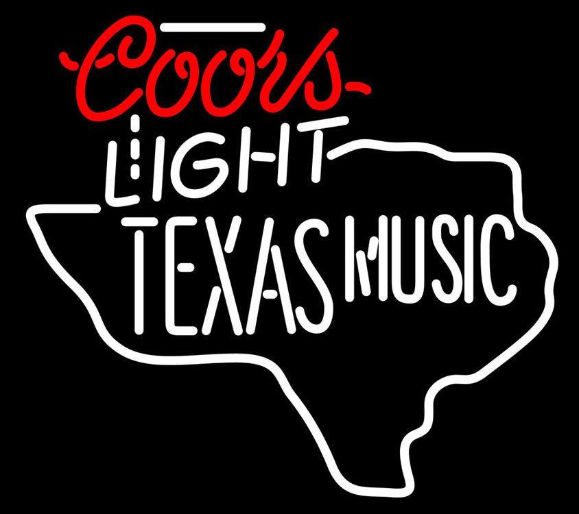 Custom Coors Light Texas Music Star Neon Sign Tube Neon Light