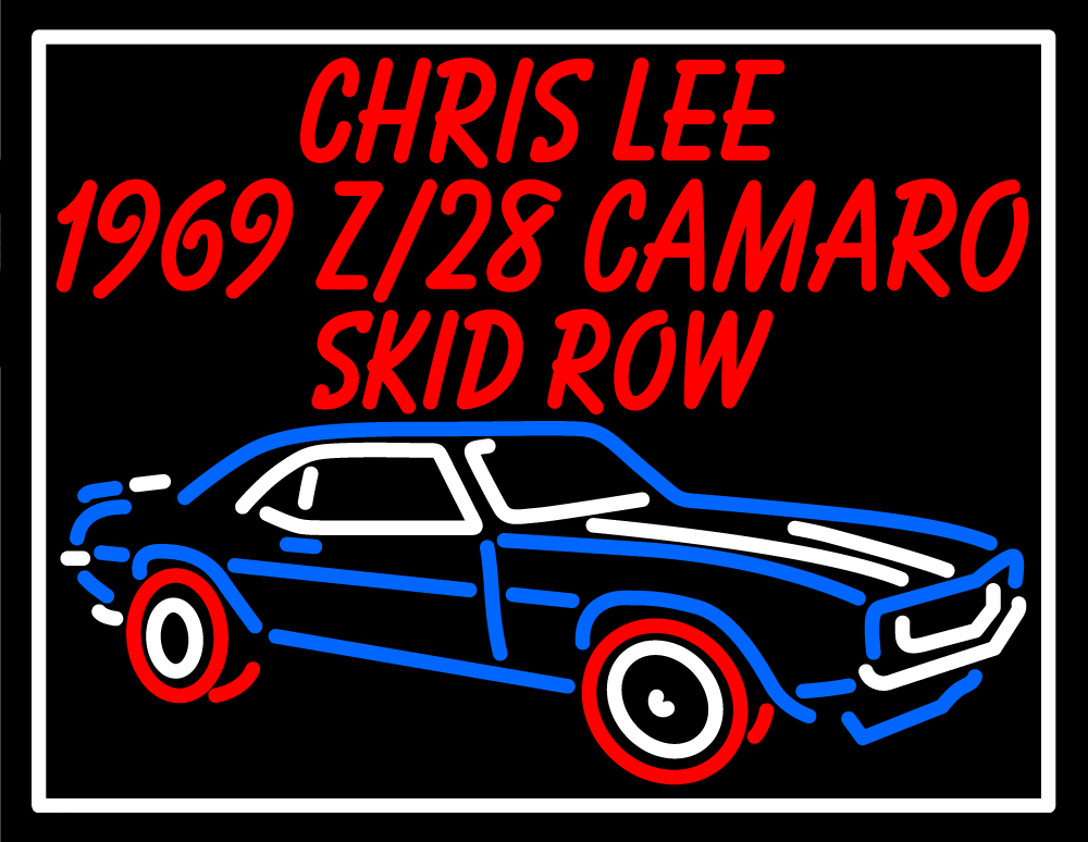 Custom 1969 Z128 Camaro Skid Row Neon Sign Tube Neon Light