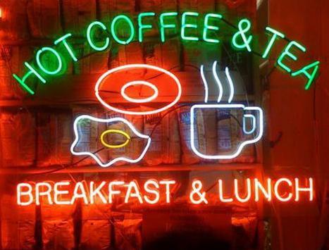 Custom Hot Coffee and Tea Breakfast and Lunch Neon Sign Tube Neon Light