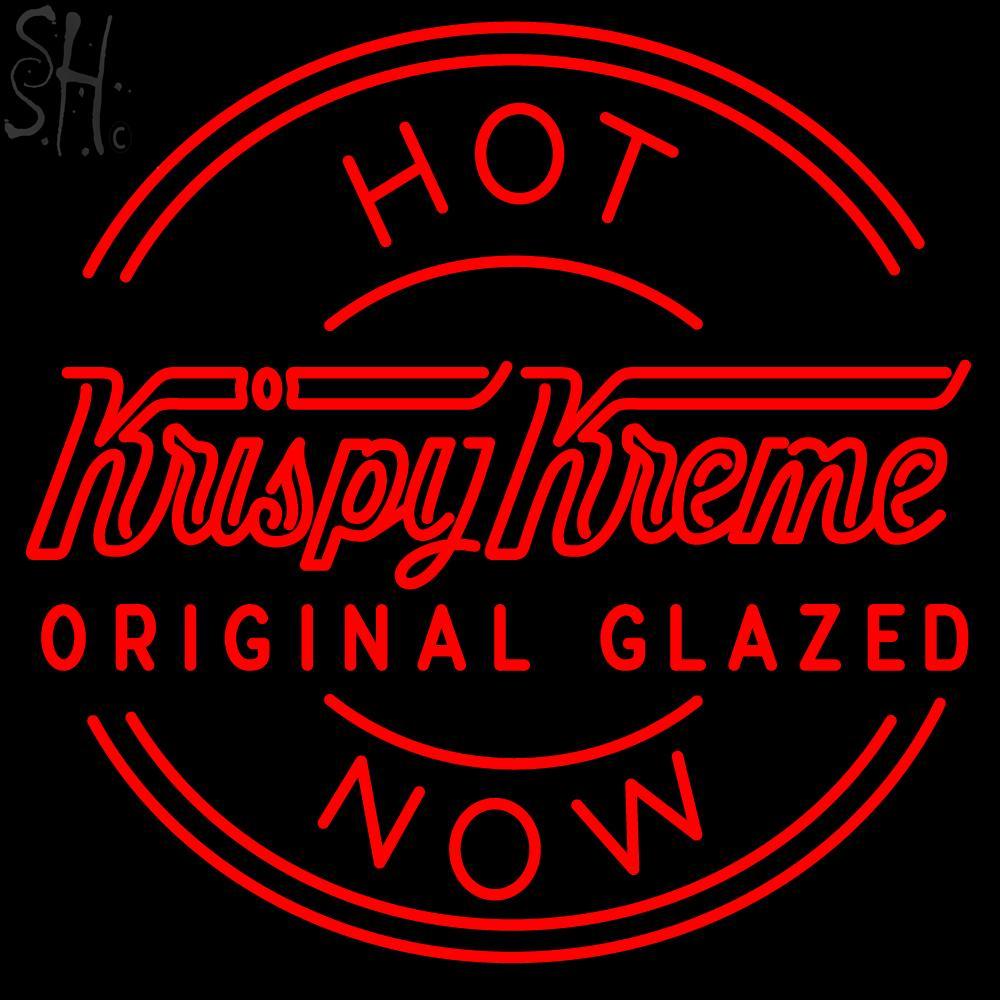 Custom Hot Krispy Kreme Original Glazed Now Neon Sign Tube Neon Light