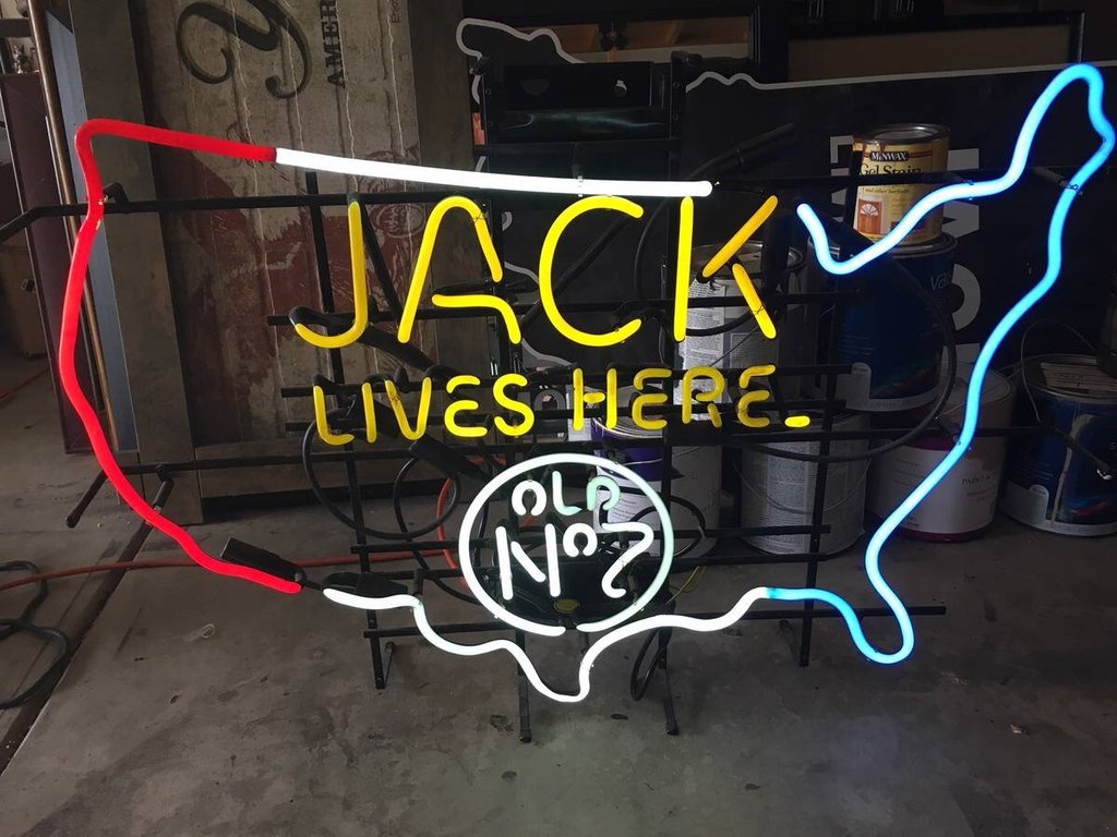 Custom Jack Daniels Live Here USA Neon Sign Tube Neon Light