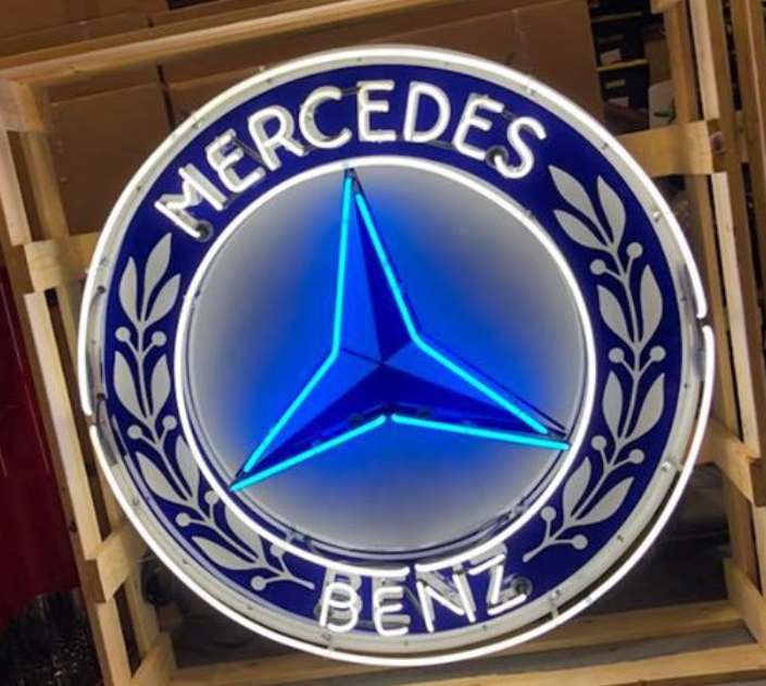 Custom Mercedes Benz Neon Sign Tube Neon Light