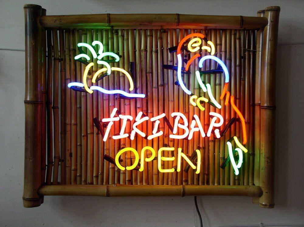 Custom Tiki Bar Open Neon Sign Tube Neon Light