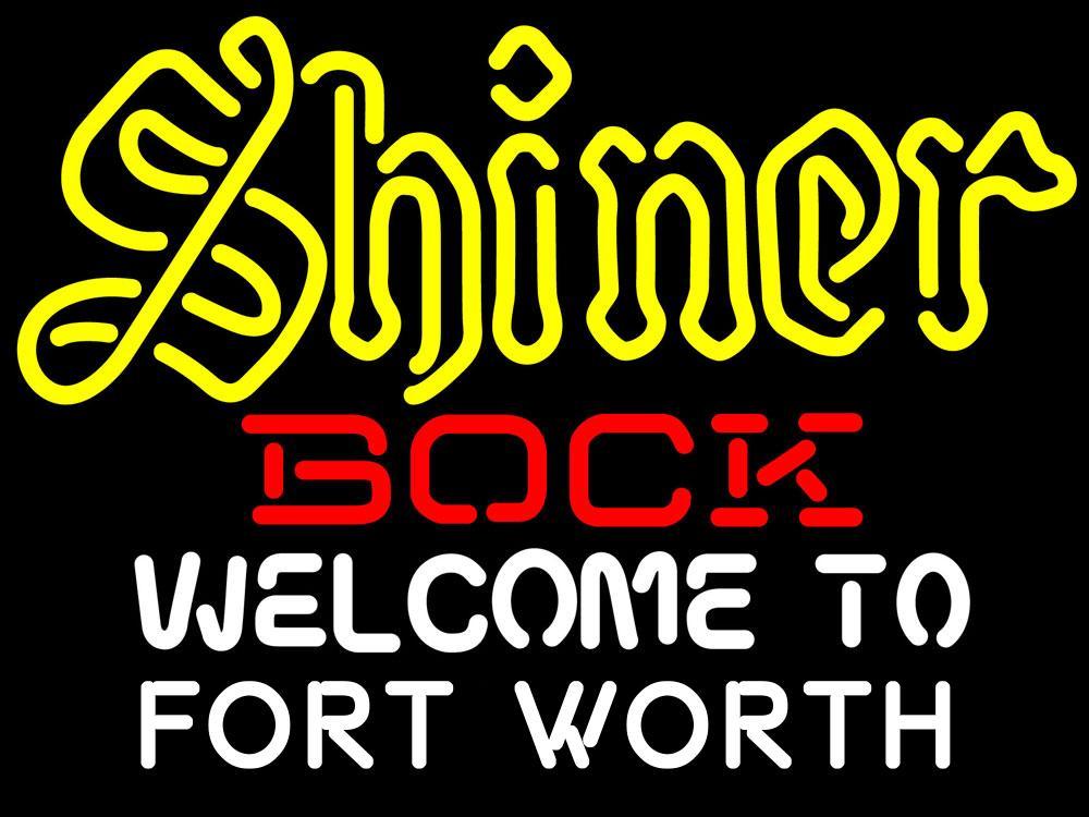 Custom Shiner Bock Welcome To Fort Worth Neon Sign Tube Neon Light