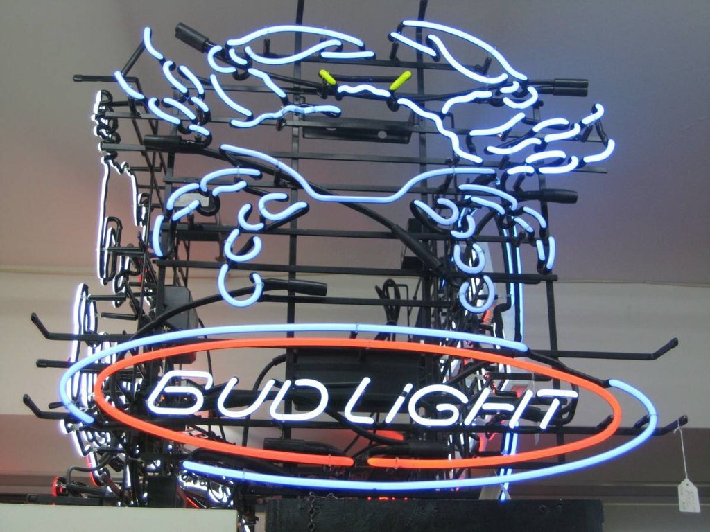 Custom Bud Light Crab Neon Sign Tube Neon Light