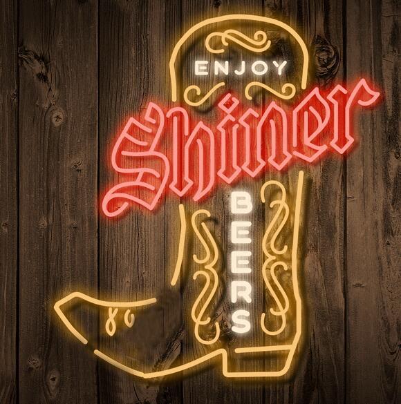 Custom Enjoy Shiner Beer Boot Neon Sign Tube Neon Light