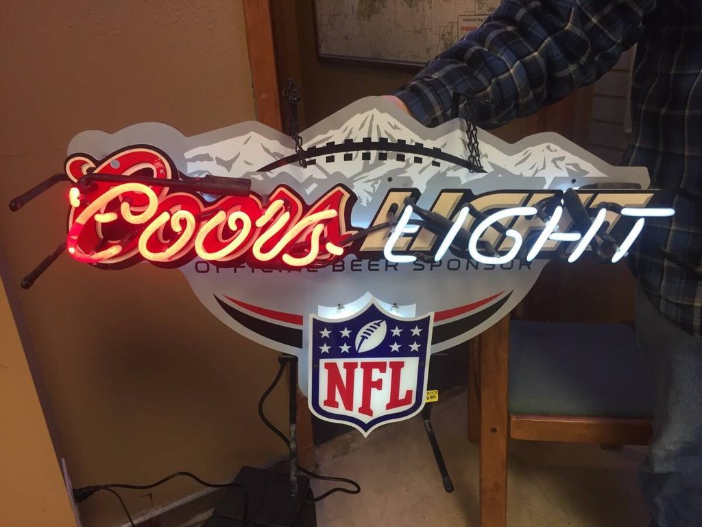 Custom Coors Light Rocky Mountains Nascar Official Beer Neon Sign Tube Neon Light