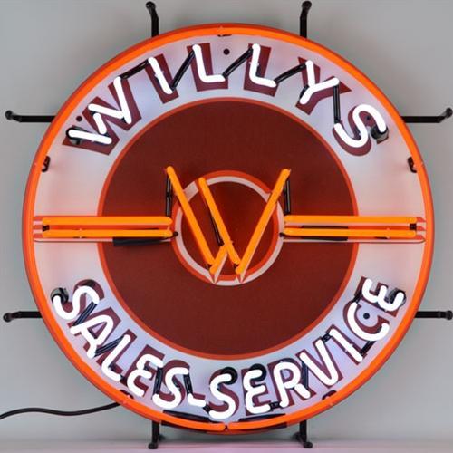 Custom Willys Sales Service Neon Sign Tube Neon Light