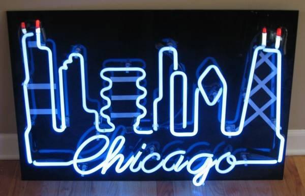 Custom Chicago Skyline Neon Sign Tube Neon Light