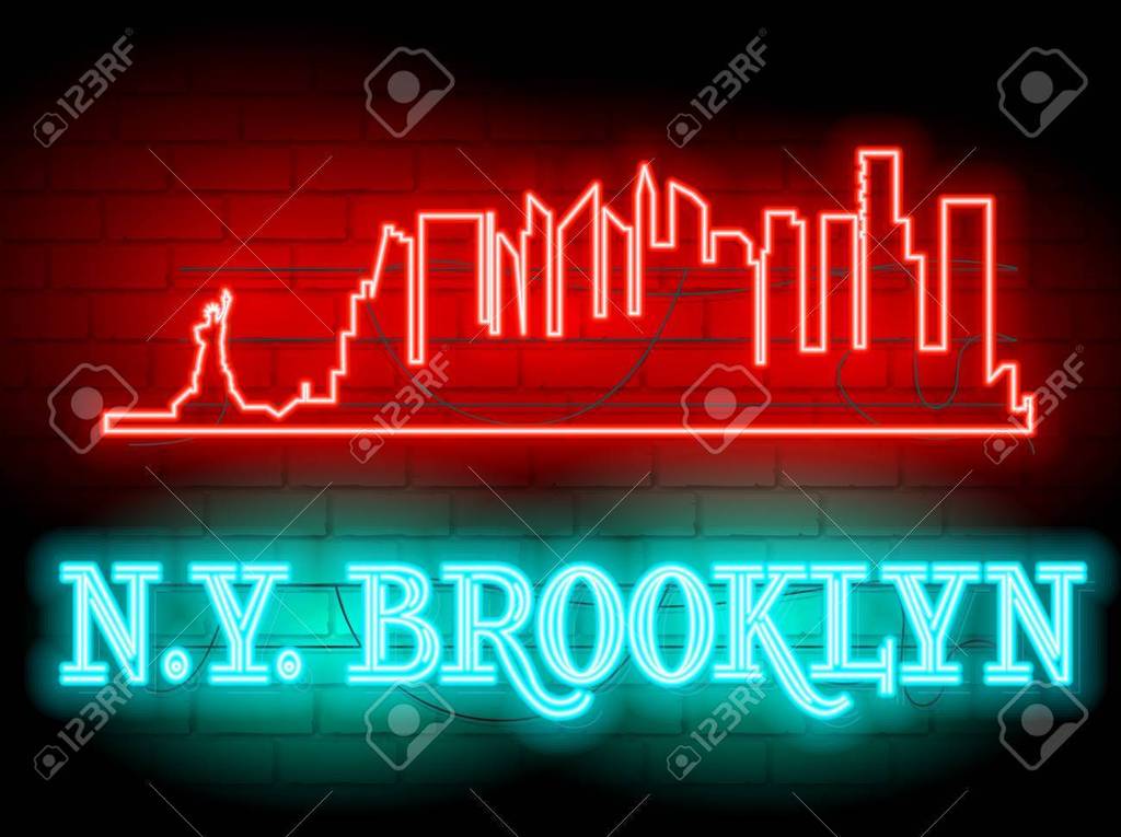 Custom New York City skyline Neon Sign Tube Neon Light