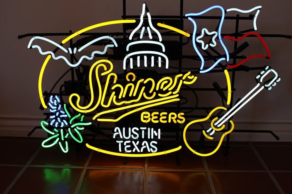 Custom Shiner Beers Austin Texas Neon Sign Real Neon Light