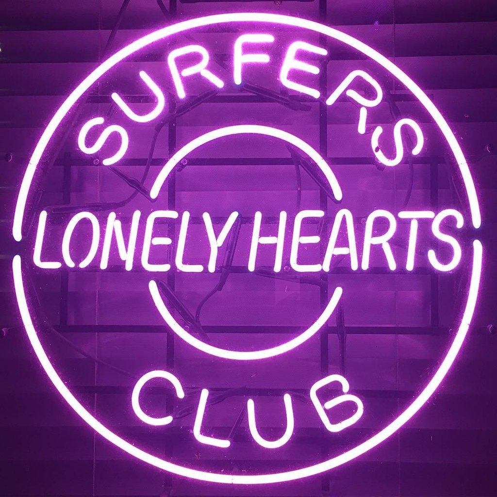 Custom Surpers Lonely Hearts Club Neon Sign Real Neon Light