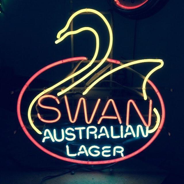 Custom Swan Australian Lager Neon Sign Real Neon Light