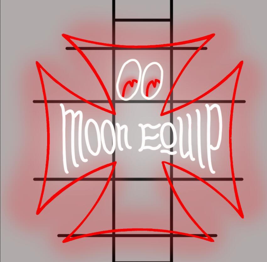 Custom Mooneyes Moon Equip Neon Sign Tube Neon Light