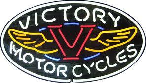 Custom Motorcycles Victor Neon Sign